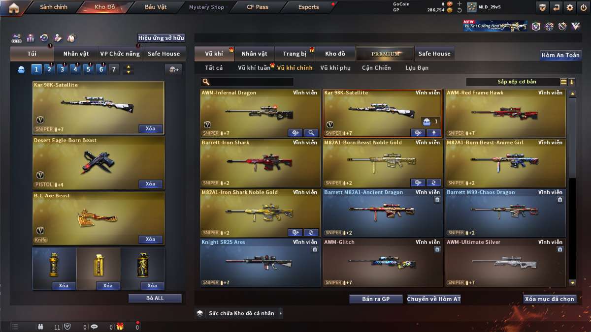 shop acc cf uy tin gia re